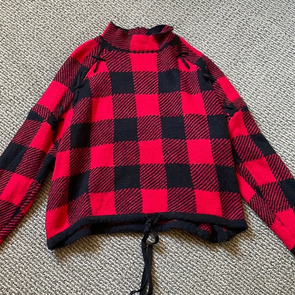 No boundaries xxxl (21) black and red plaid sweater - Picture 1 of 2